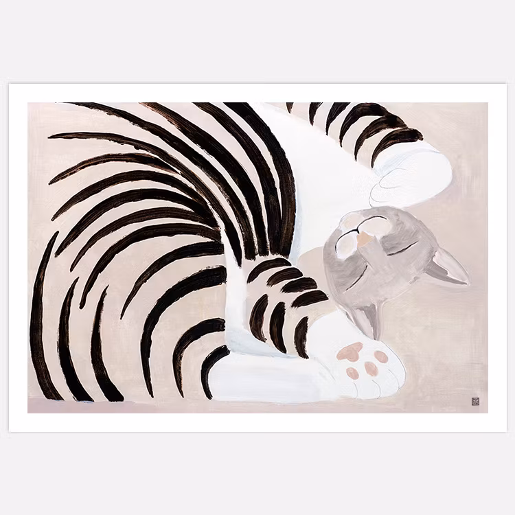 Kittenish Cat Art Print