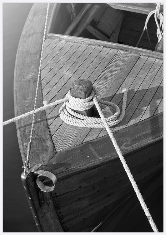 Wooden Boat Art Print