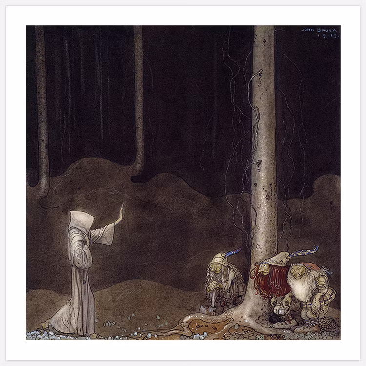 Brother St Martin, John Bauer Art Print
