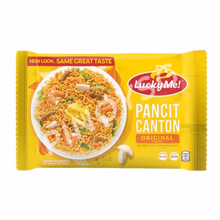 Lucky Me! | Pancit Canton Original Flavor Instant Stir-Fried Noodles 80g