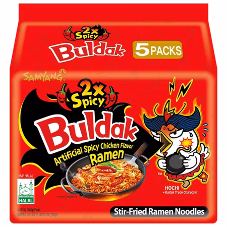 SAMYANG | Buldak (Hot Chicken Flavor Ramen) 2x Spicy (5 packs) 700g