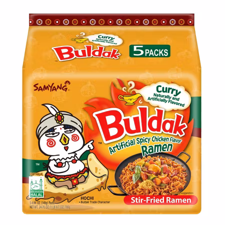 SAMYANG | Buldak (Hot Chicken Flavor Ramen) Curry (5 packs) 700g