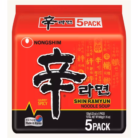 NONGSHIM | Shin Ramyun Original (5 packs) 600g