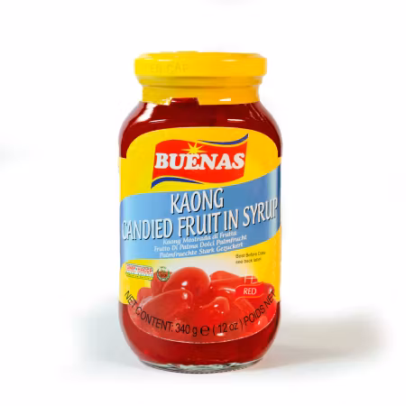 BUENAS | Sugar Palm Fruit in Syrup (Kaong) Red 340g