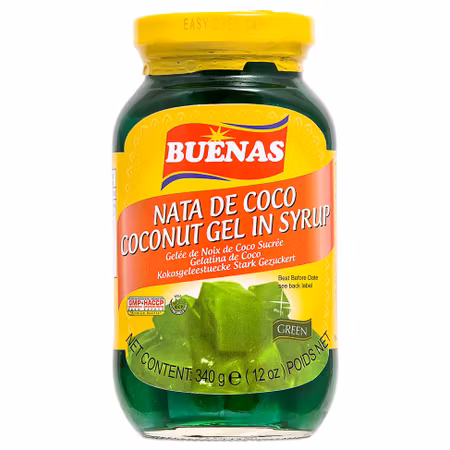 BUENAS | Nata De Coco Green Coconut Gel in Syrup 340g