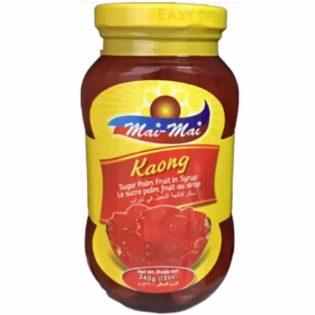 Mai-Mai Kaong, Sugar Palm Fruit in Syrup (Red) 340g