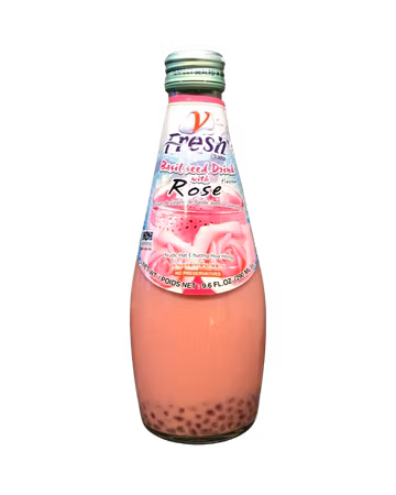 V-FRESH | Basil Seed Drink with Rose 290mL
