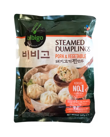 BIBIGO | Steamed Dumplings Pork & Vegetable 560g