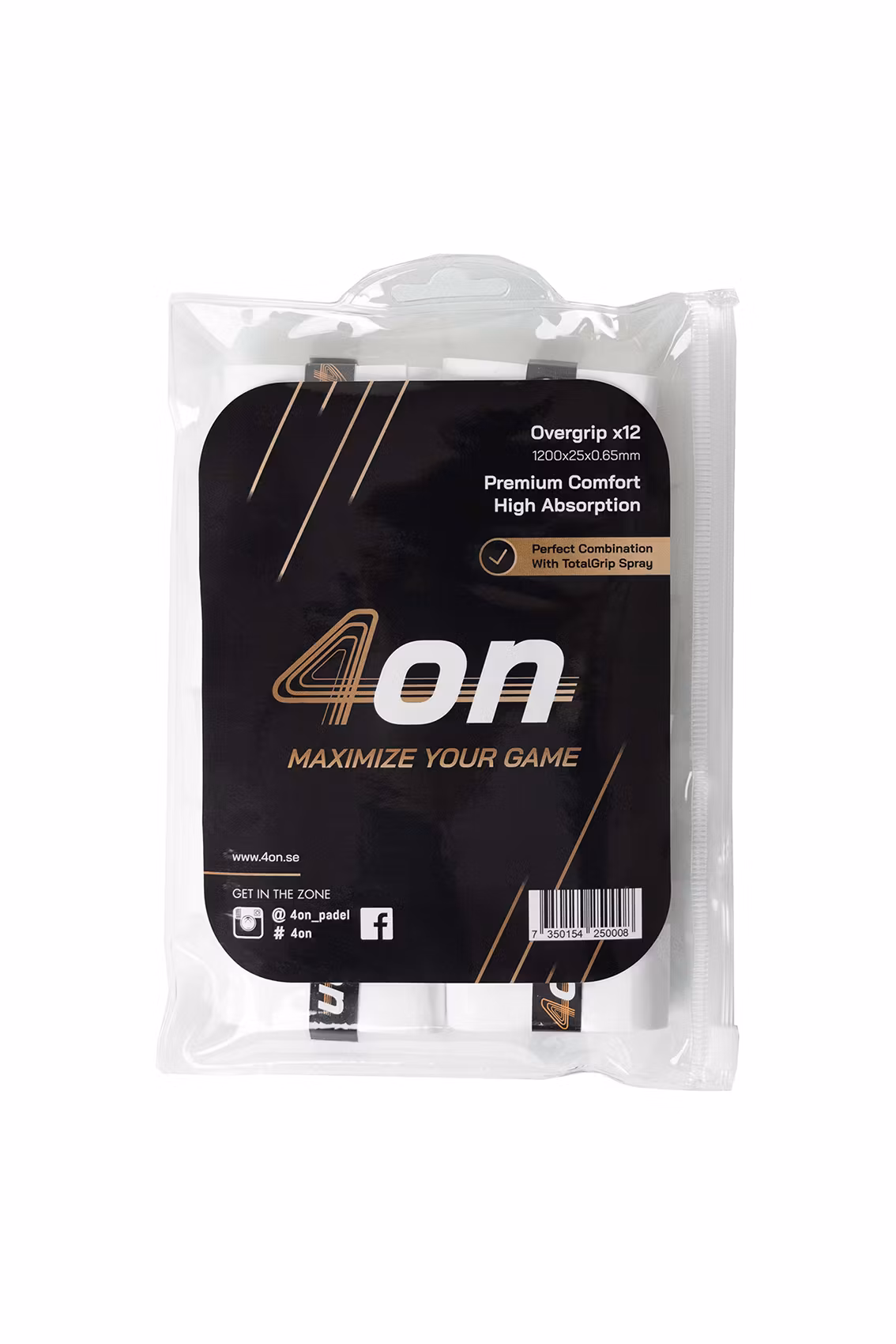 4on Premium Comfort Overgrip, 12-Pack