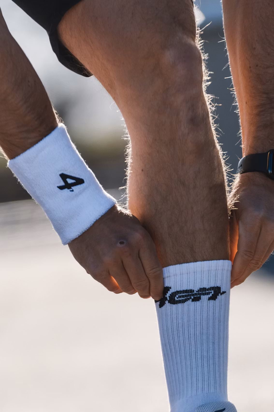 4on Wristband 2-Pack, White