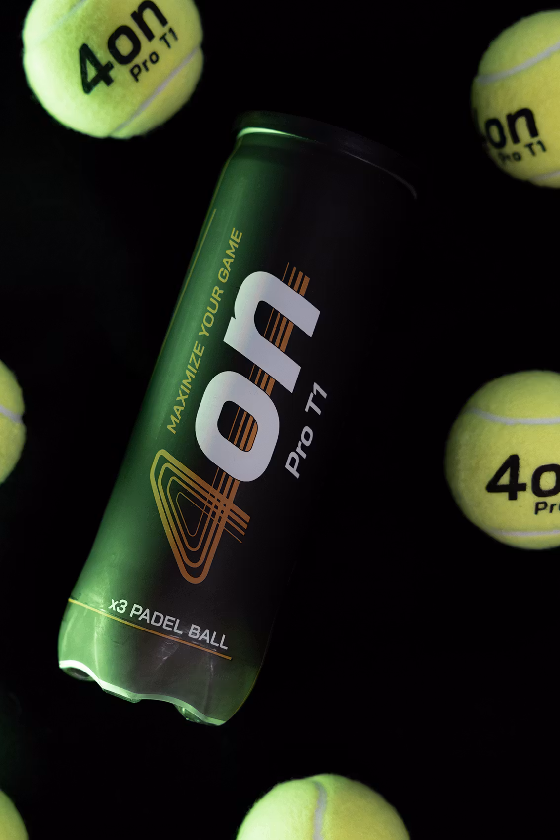 4on Pro T1 Padel Balls, 24 x 3-Pack Tubes