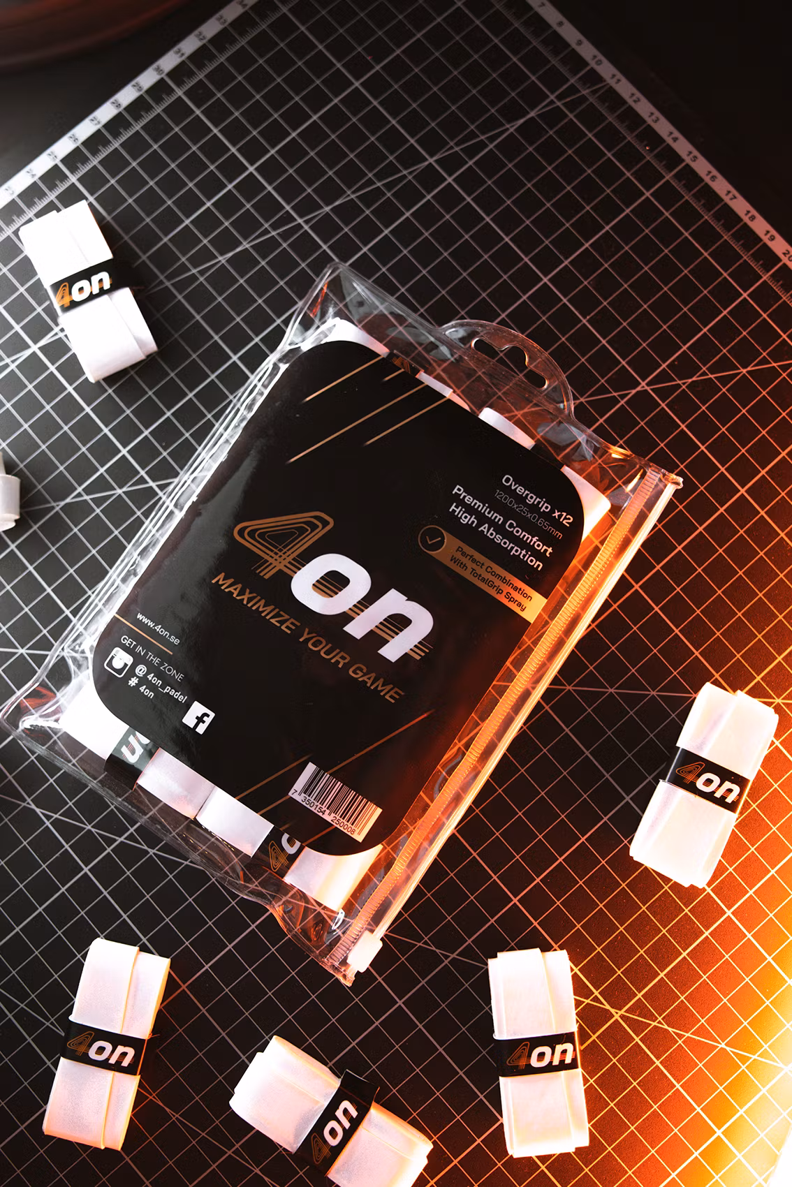 4on Premium Comfort Overgrip, 12-Pack