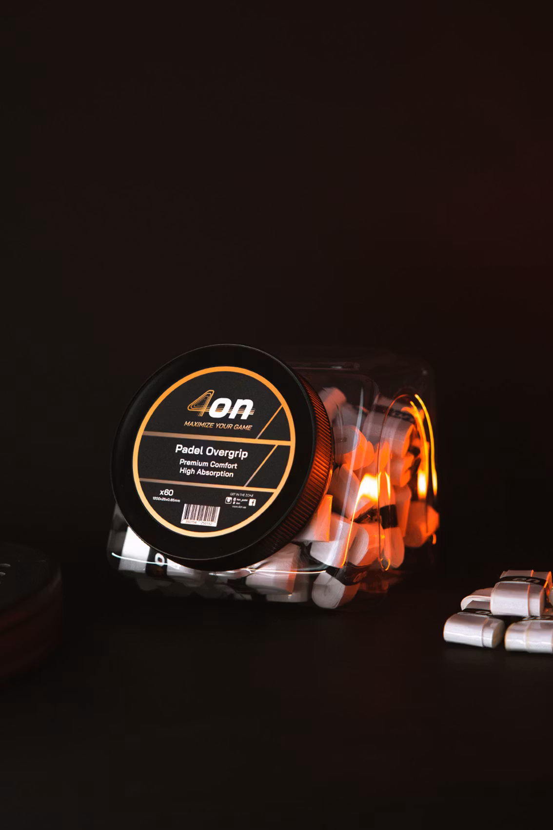 4on Premium Comfort Overgrip Box, 60-Pack