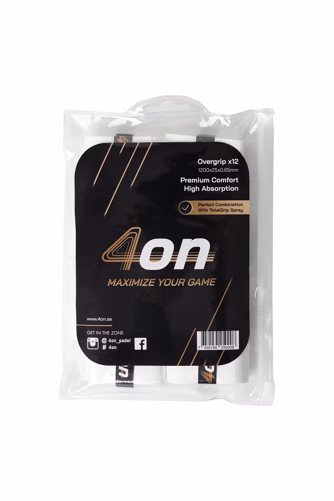 12-pack 4on Premium Comfort Padel Overgrip