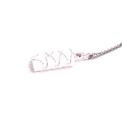 Selenit halsband, silver
