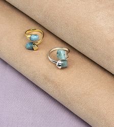 Ring i Akvamarin