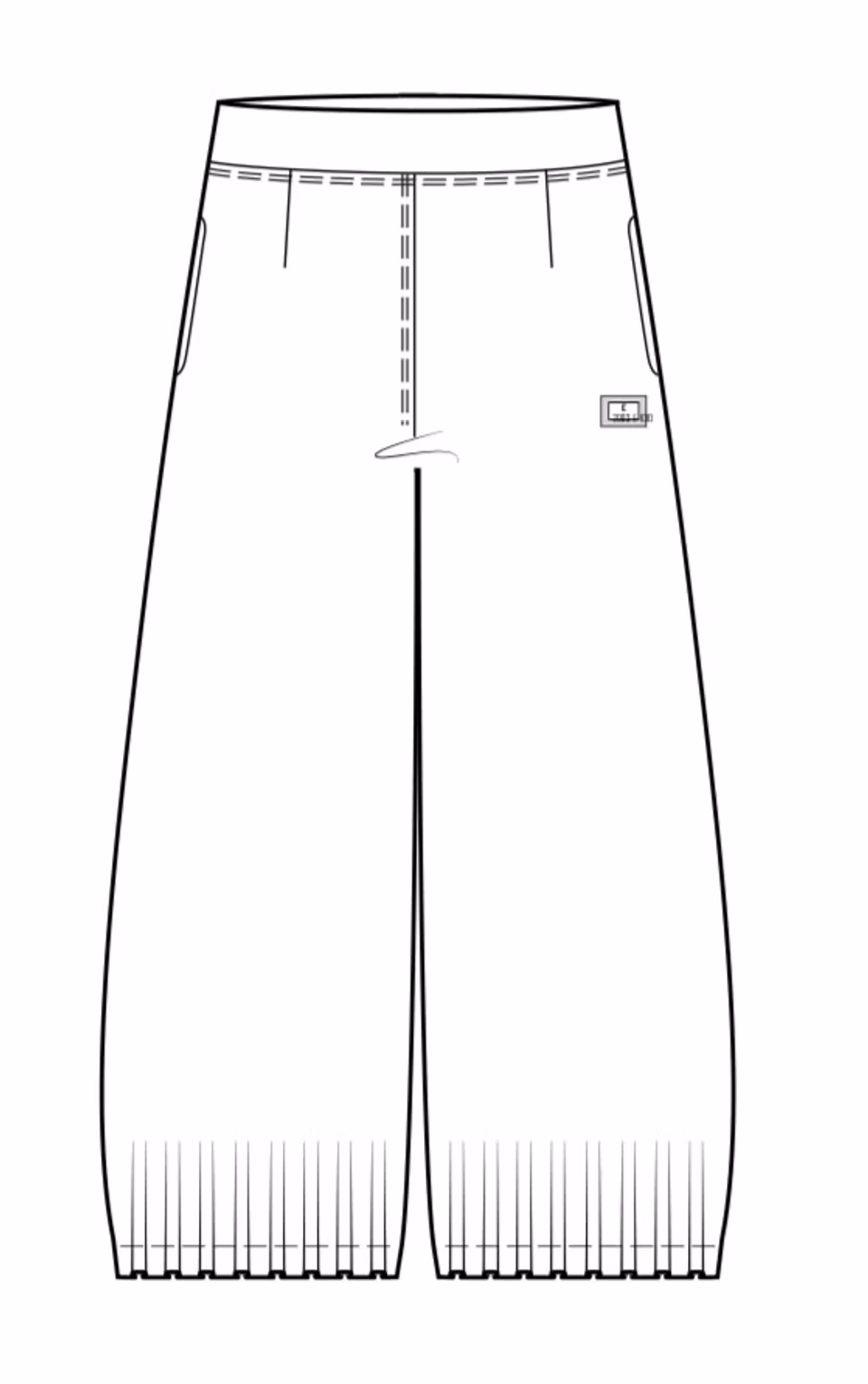 Byxa (KRITSTRÄCKS-RANDIG) (3XL KVAR) SLUT 2/12