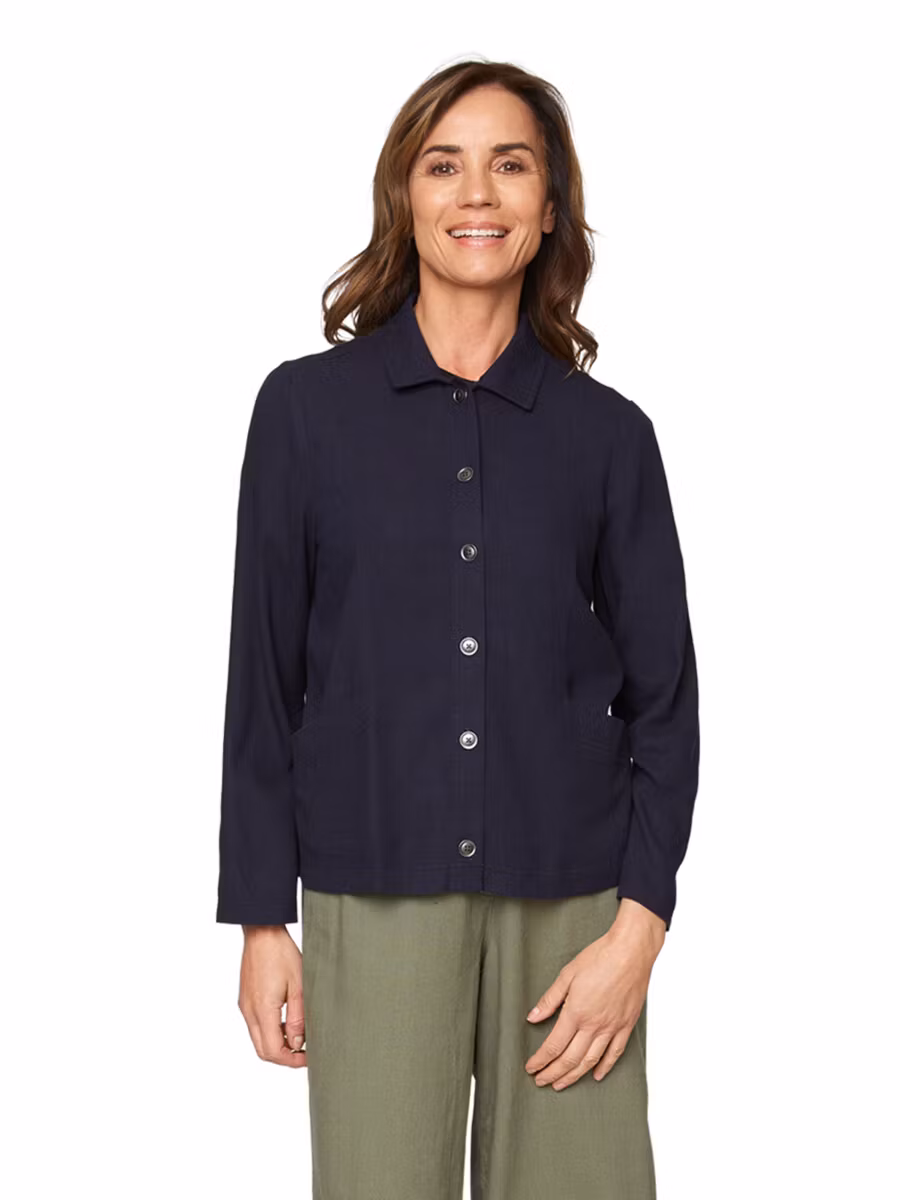 Jacka i lin/viskos (4XL KVAR)