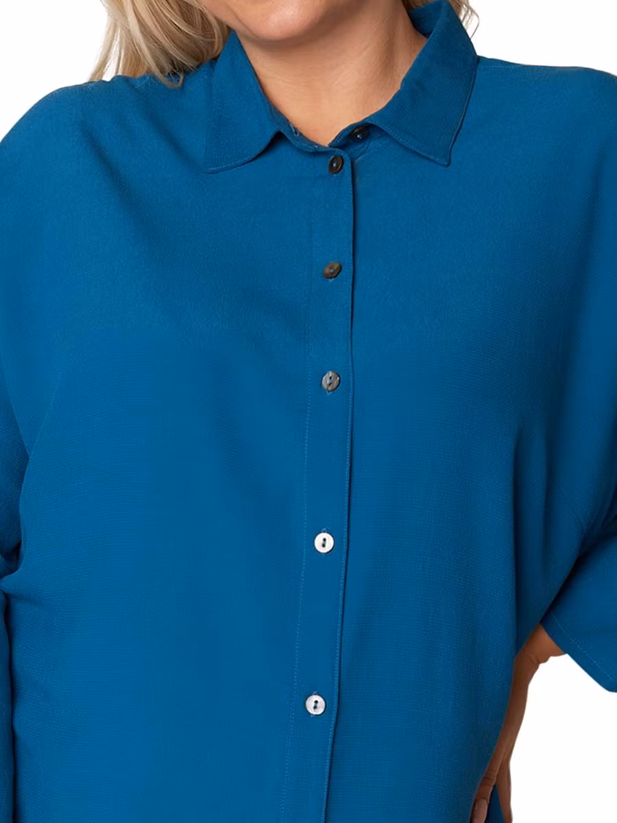 Skjortblus (TURKOS) (52,54 KVAR)