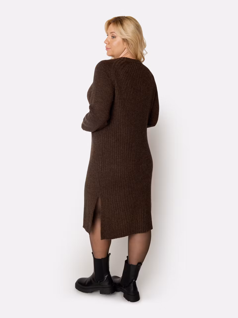 Stickad klänning (2XL KVAR) OPENH