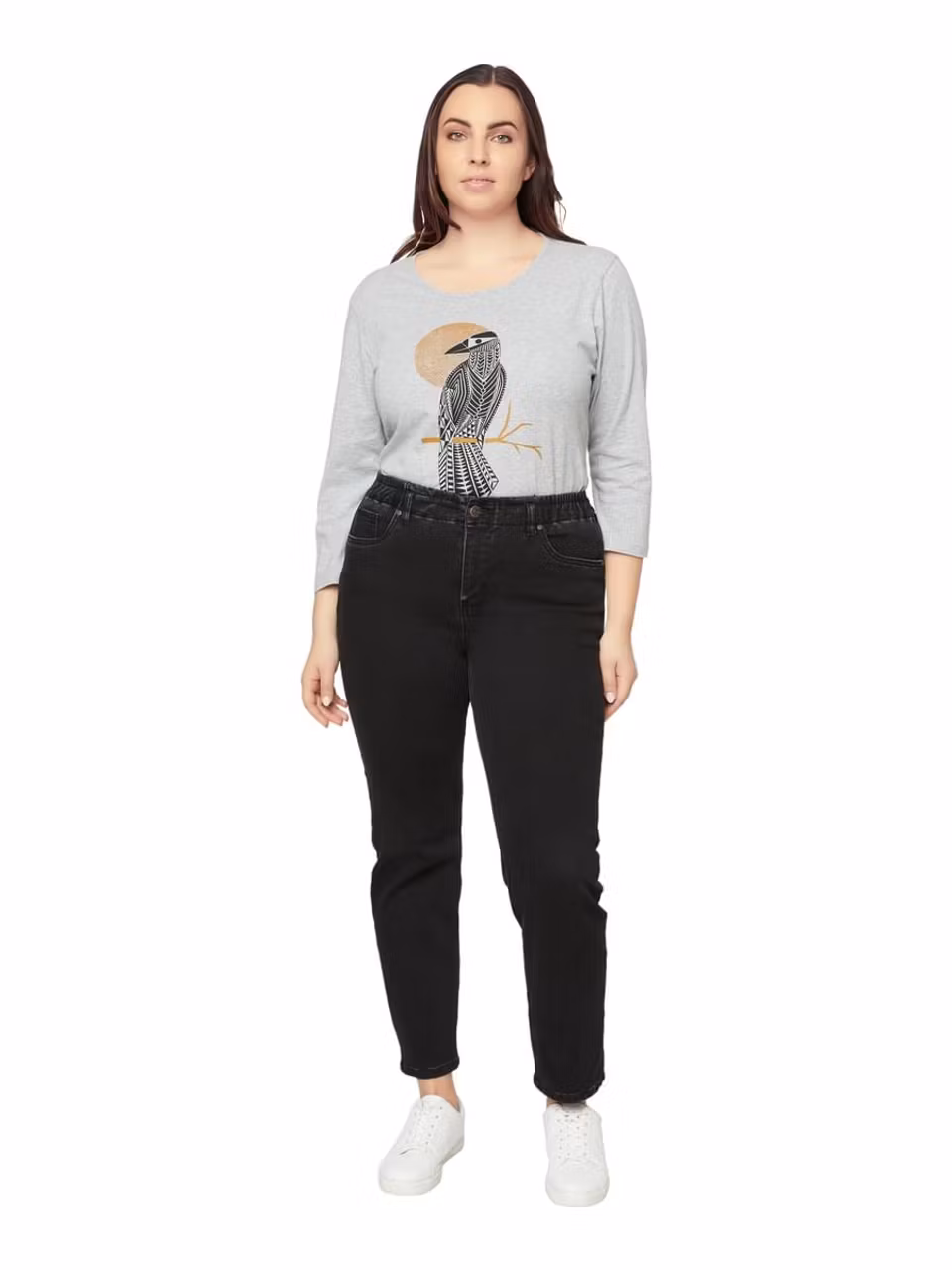 5-ficksjeans med raka 7/8 ben (46, 50 KVAR)