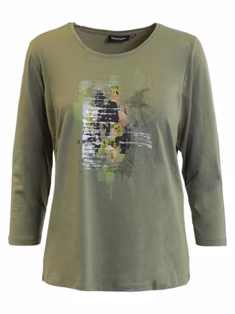 Topp med 3/4 ärm (2XL, 3XL KVAR)