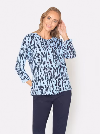 Topp med 3/4 ärm (3XL, 4XL KVAR)
