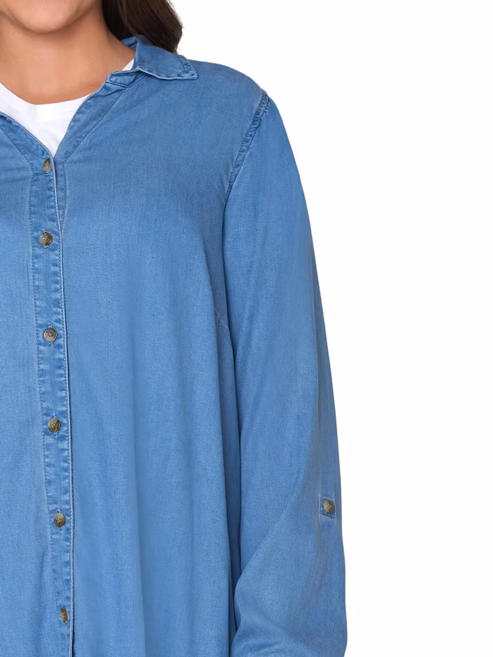 Jeansskjorta med tencel