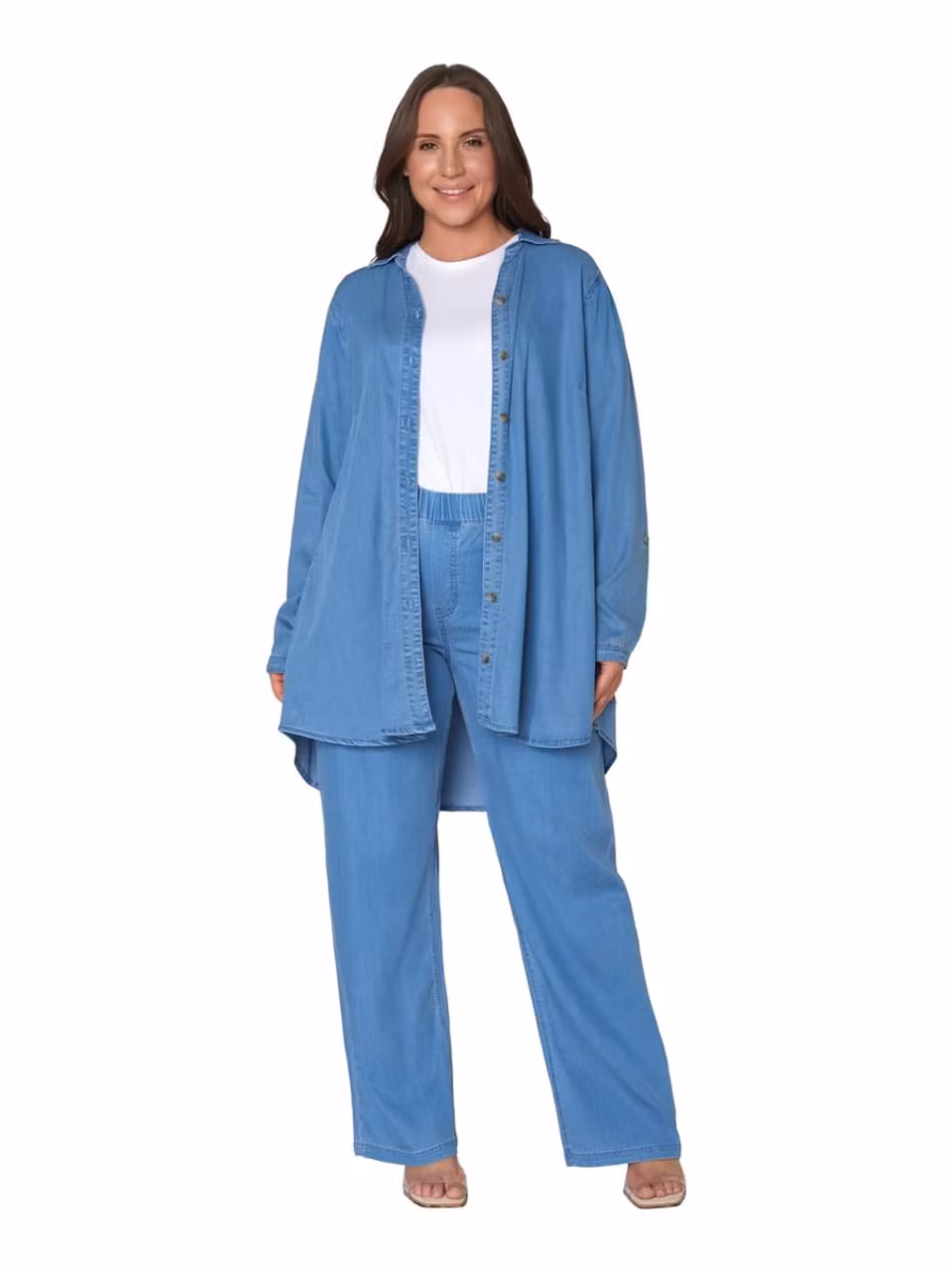Jeansskjorta med tencel