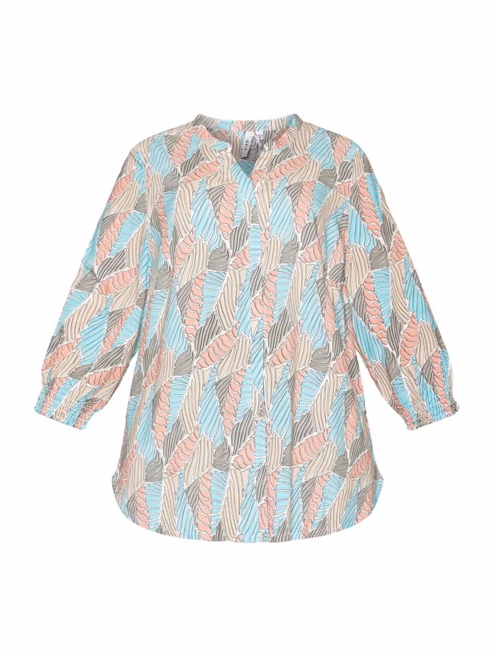 Blus med 3/4 ärm