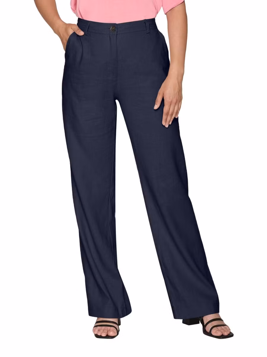 Byxor i lin/viskos (XL KVAR)