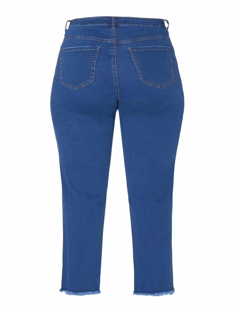 7/8 Jeans med flisig kant