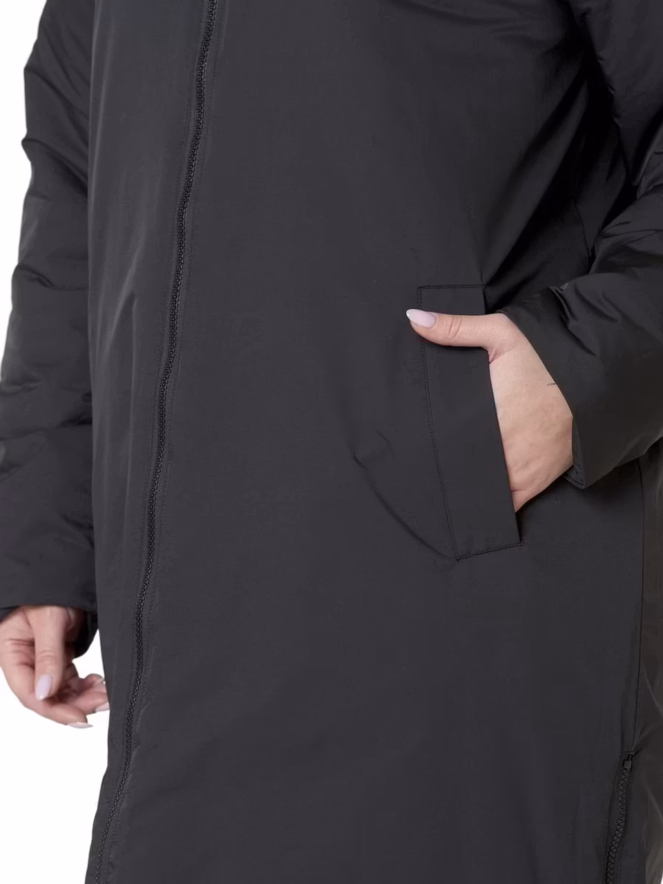 Vattenavvisande kappa med avtagbar hätta (4XL KVAR)