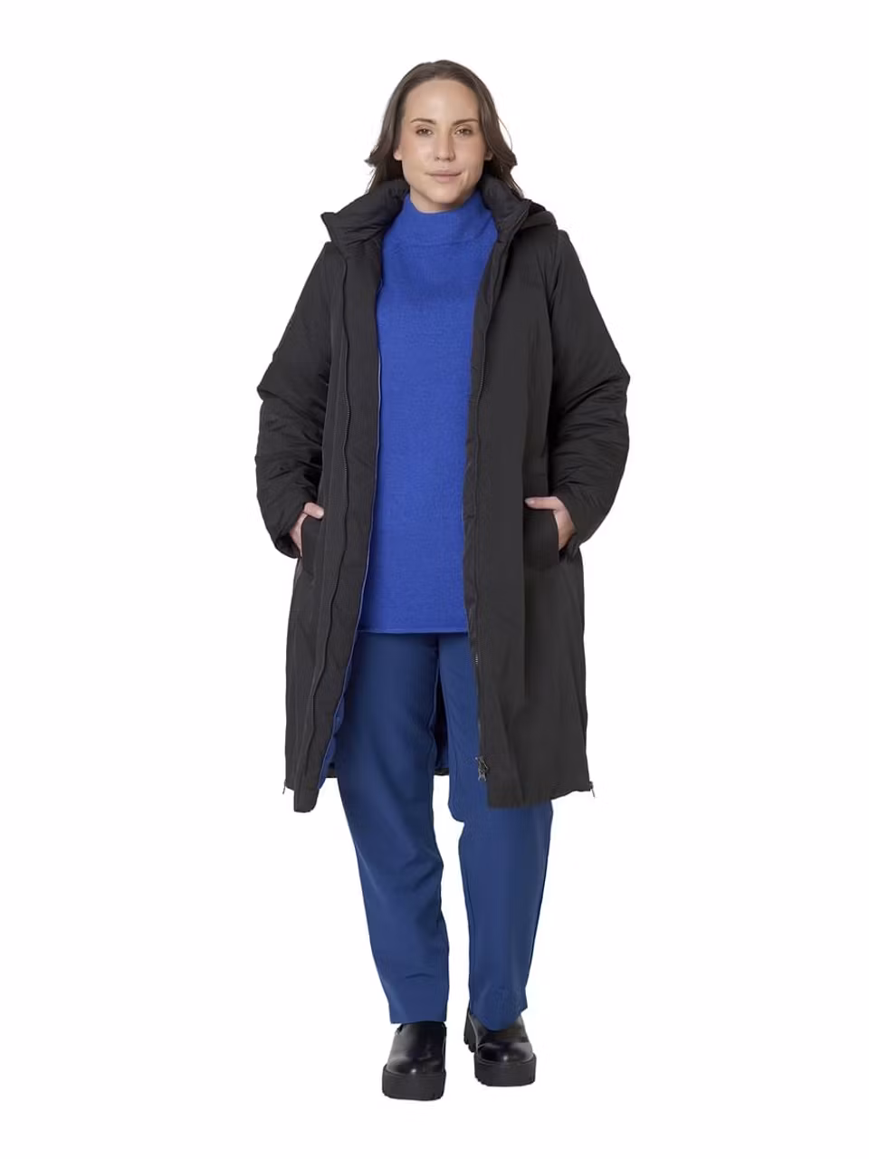 Vattenavvisande kappa med avtagbar hätta (4XL KVAR)