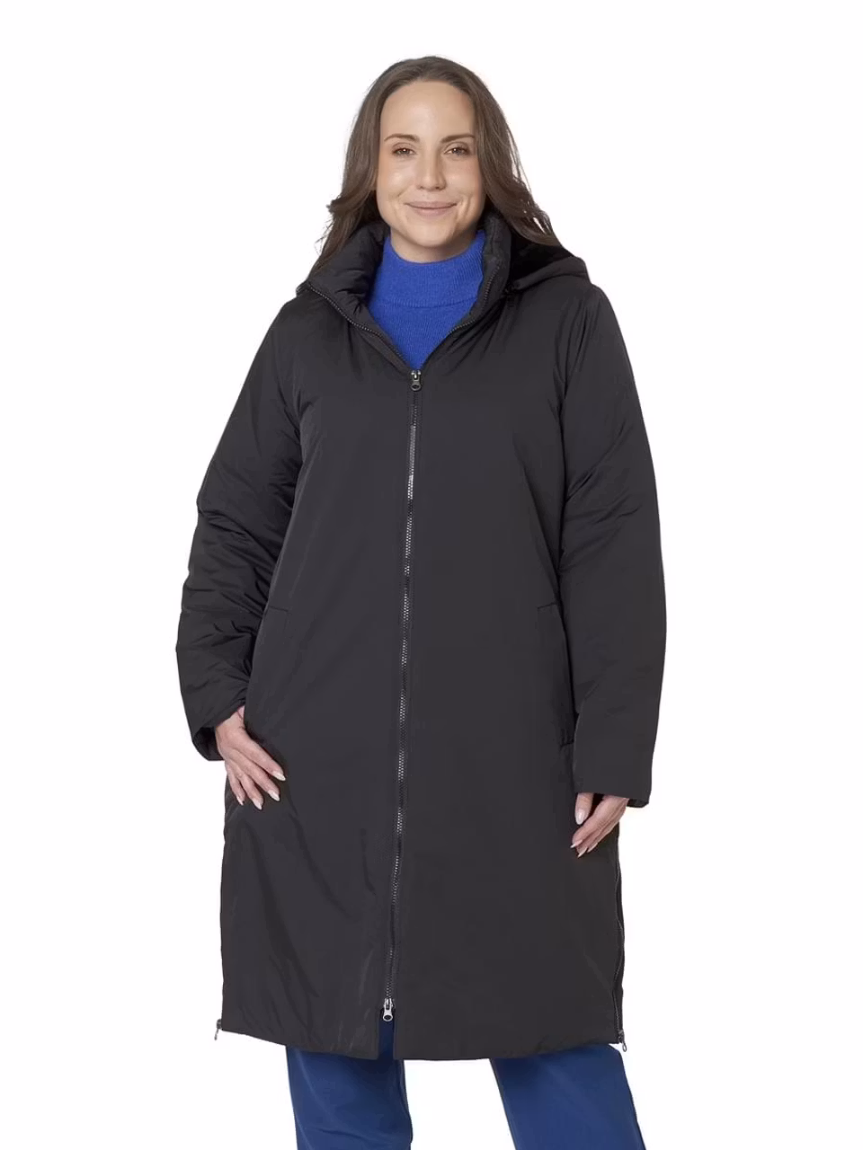 Vattenavvisande kappa med avtagbar hätta (4XL KVAR)