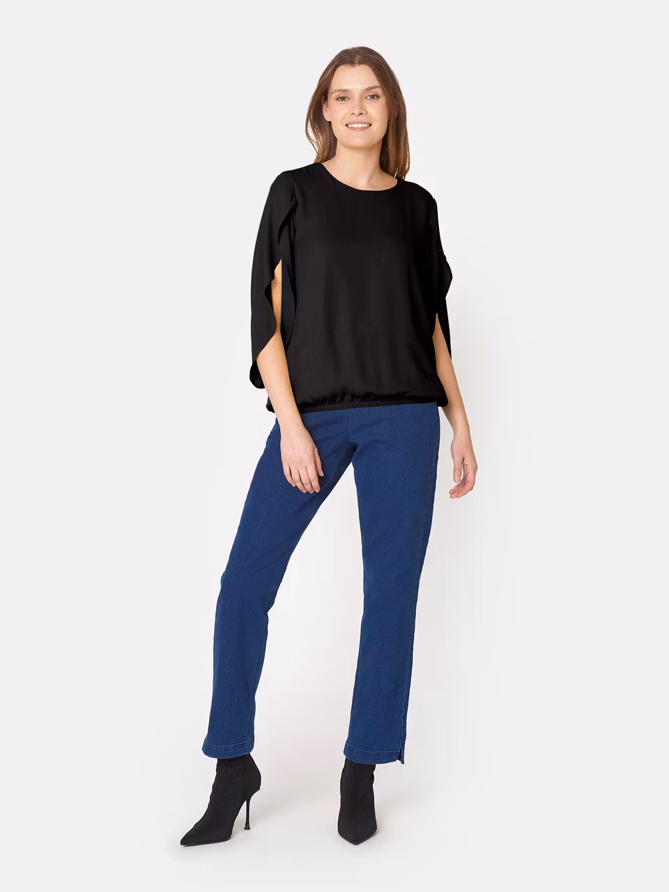 Blus med fin 3/4 ärm OPENH