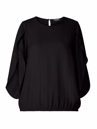 Blus med fin 3/4 ärm