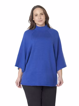 Tröja i poncho-look
