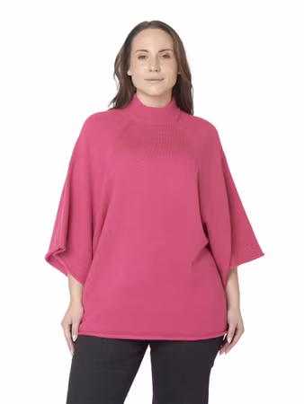 Tröja i poncho-look