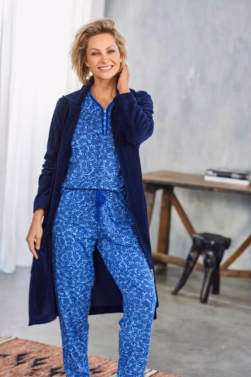 Morgonrock med fickor