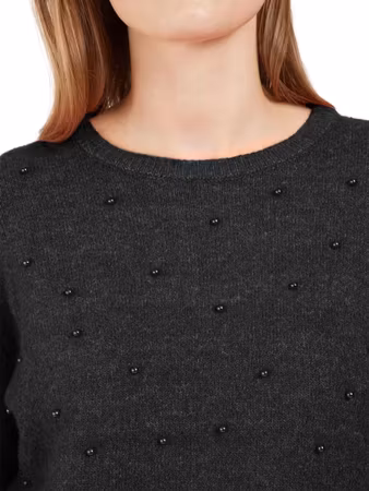 Stickad tröja med pärlor (3XL KVAR)