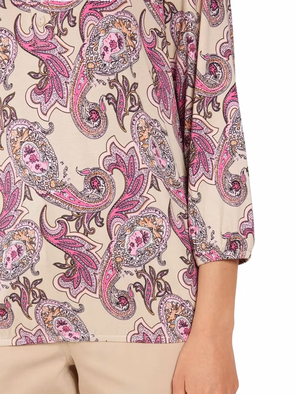 Topp med 3/4 ärmar (rosa)