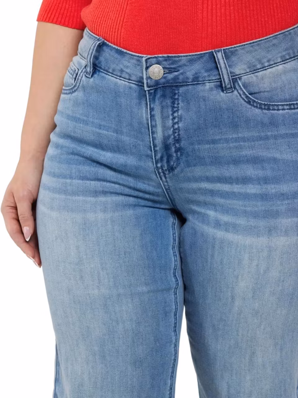 5-ficks jeans med raka ben