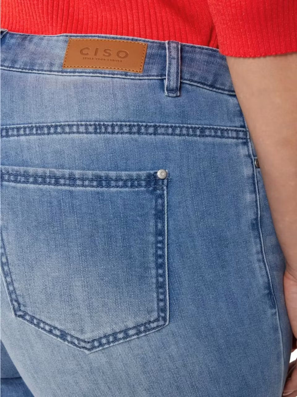 5-ficks jeans med raka ben