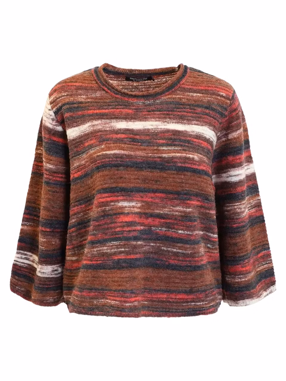 Tröja med 3/4 ärm (SVART/BRUN/BEIGE)
