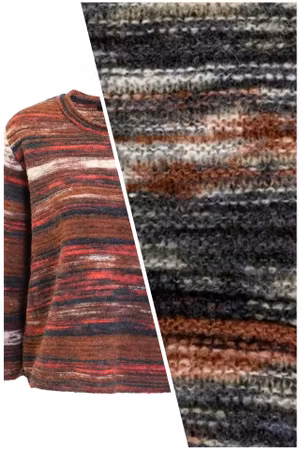 Tröja med 3/4 ärm (SVART/BRUN/BEIGE)