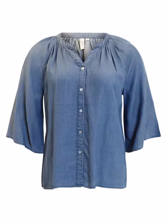 Jeansblus/skjorta i lyocell