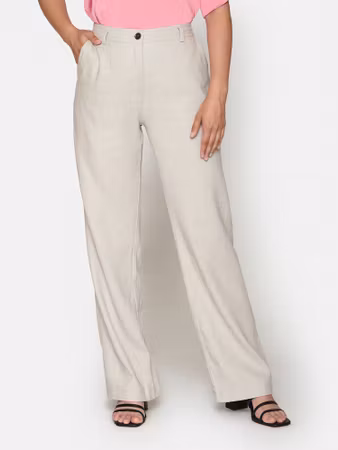 Byxor i lin/viskos (BRUNA)