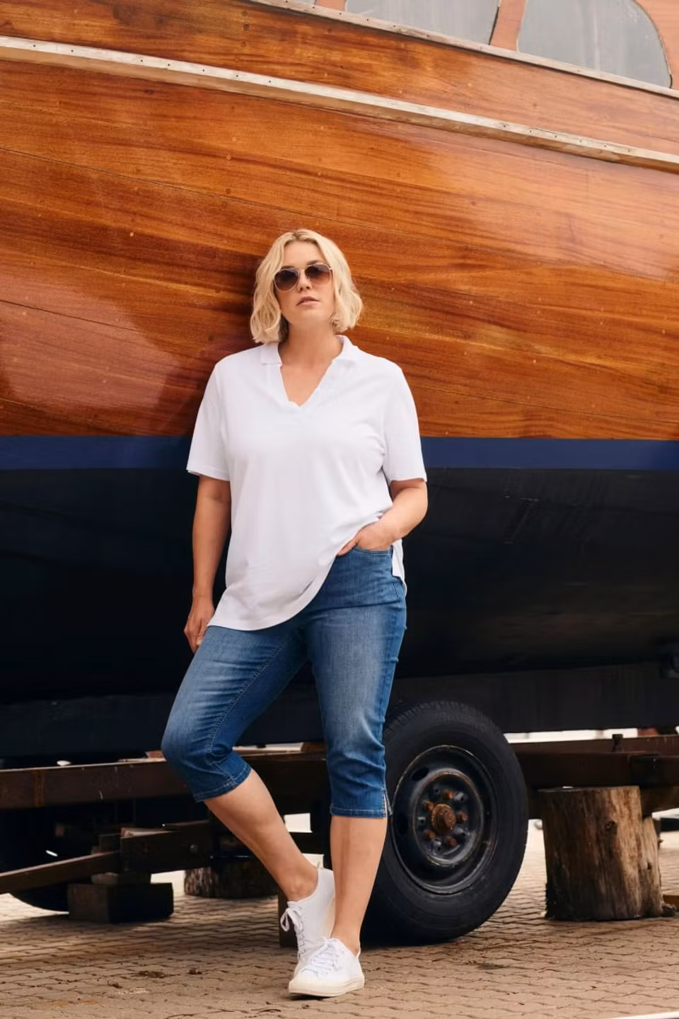 Topp med krage (SVART)