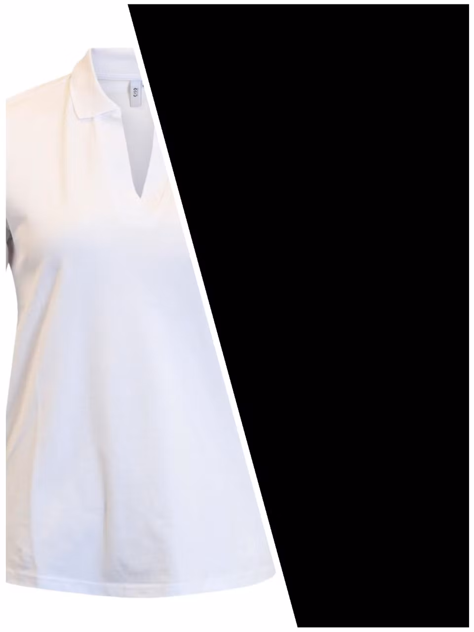 Topp med krage (SVART)